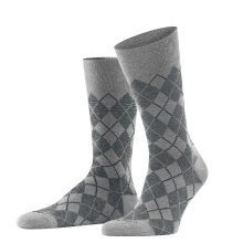 Burlington Daily Sock Crew Carrington grey Men - 1 Pair